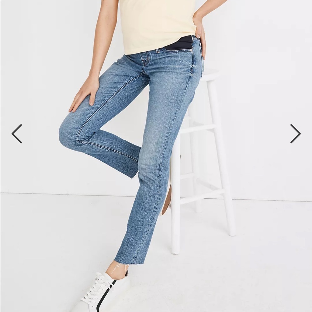 Madewell Maternity Side-Panel Perfect Vintage Jeans - size 27  (ENMORE WASH)